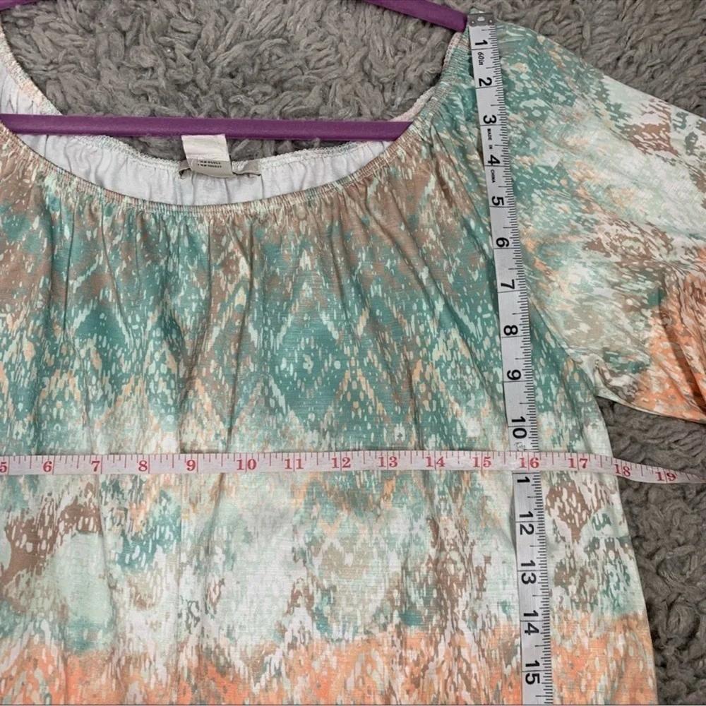 Ariat Bell Sleeve Southwestern Scoop Neck Shift Dress - Picture 10 of 12